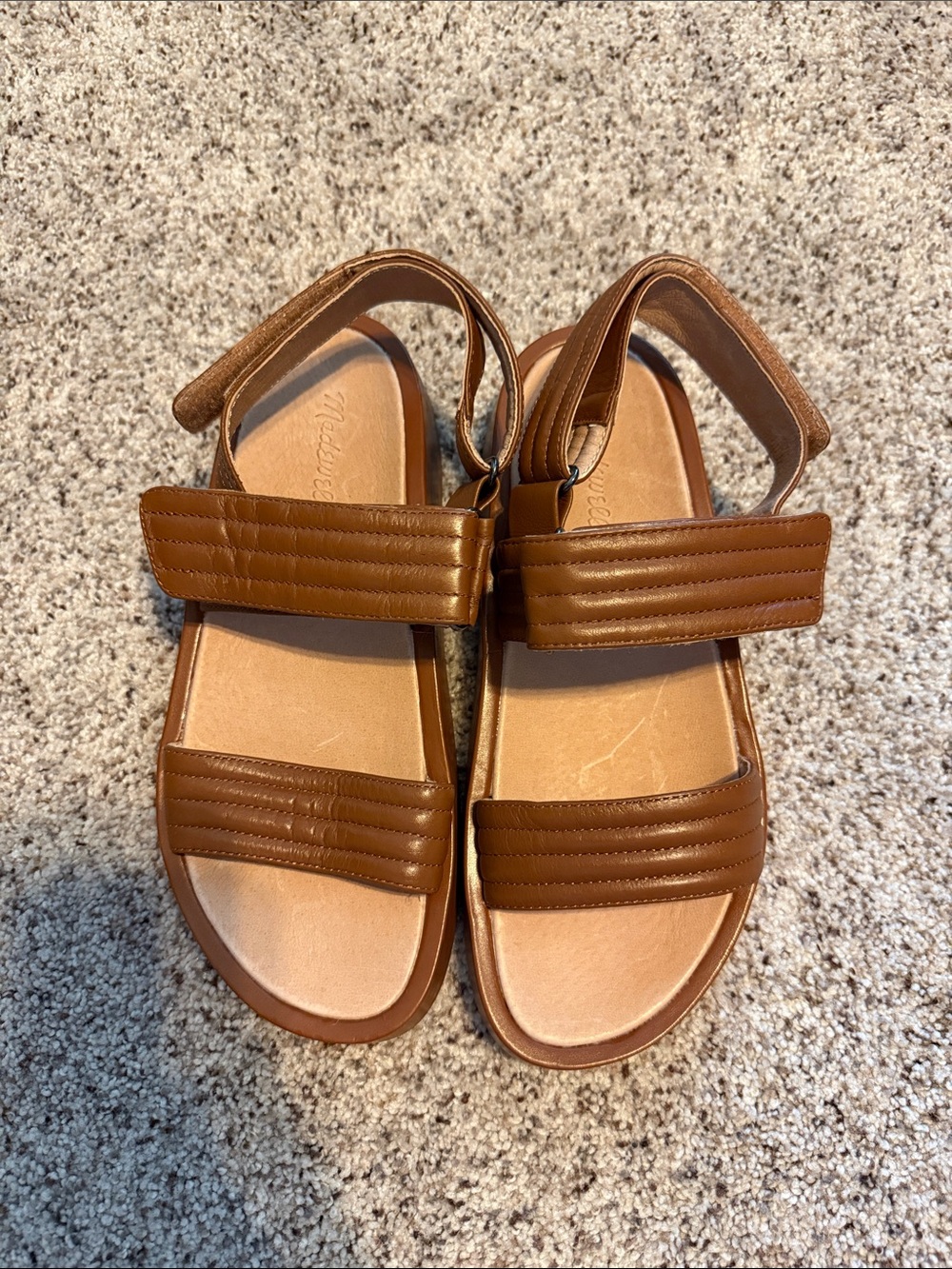 Madewell Brown Leather Strappy Sandals